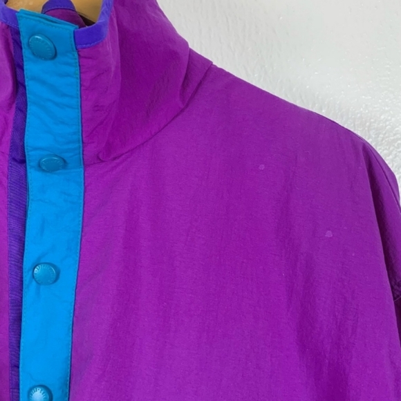 π HOST PICK! π Vintage '90s Columbia Pullover Windbreaker Jacket Medium - Picture 9 of 15